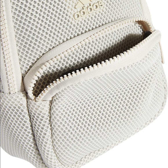 Adidas Air Mesh Mini Women’s Backpack Beige #691 - Picture 9 of 12